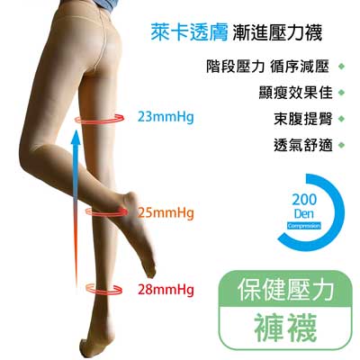 200D漸進壓力襪